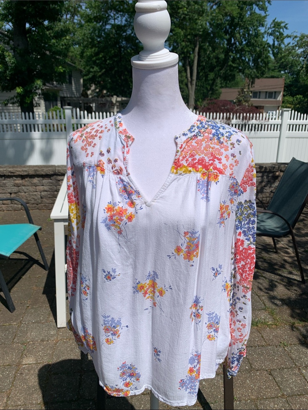 LUCKY BRAND Floral Blouse